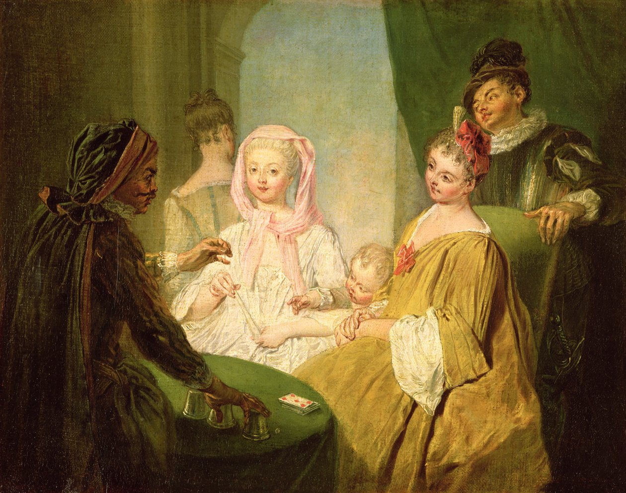 Wróżbita, 1720-25 autorstwa Philippe Mercier