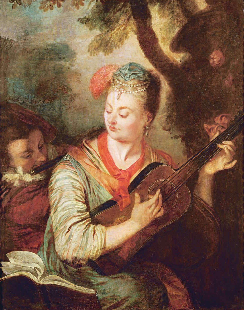 Gitarzysta autorstwa Philippe Mercier