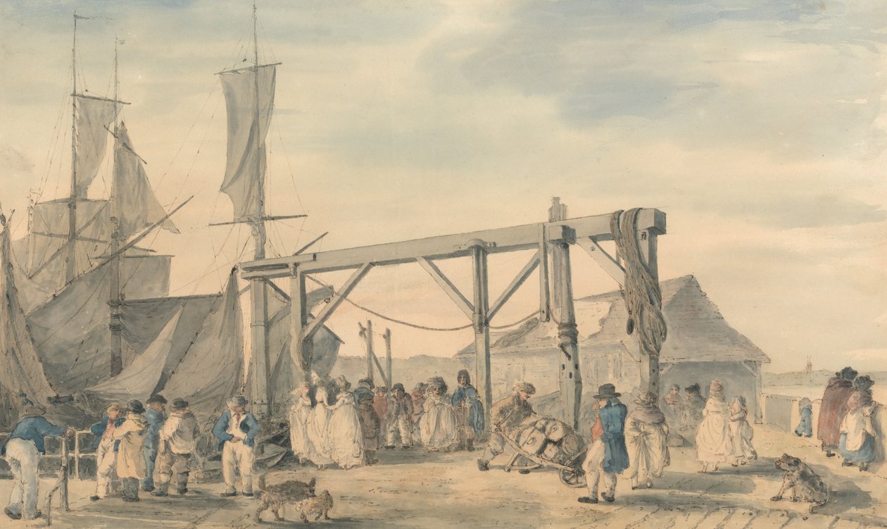 Przybycie Hoya do Margate autorstwa Philippe-Jacques de Loutherbourg