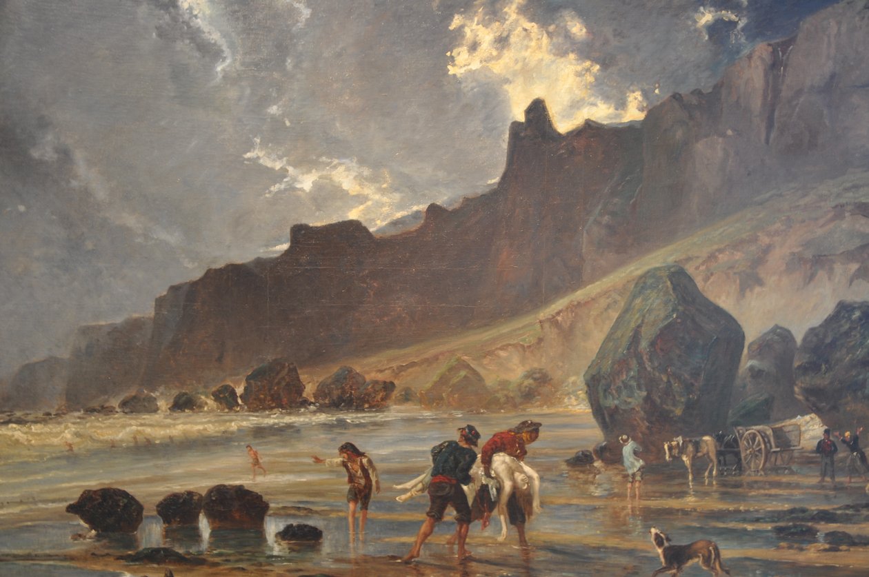 Huet Paul, widok na klify w Houlgate autorstwa Philippe Alès