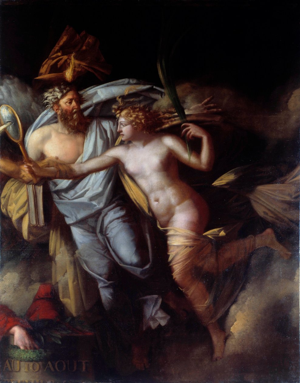 Rewolucja Francuska: „”Triumf narodu francuskiego 10 sierpnia”” Alegoria dnia 10 sierpnia autorstwa Philippe Auguste Hennequin