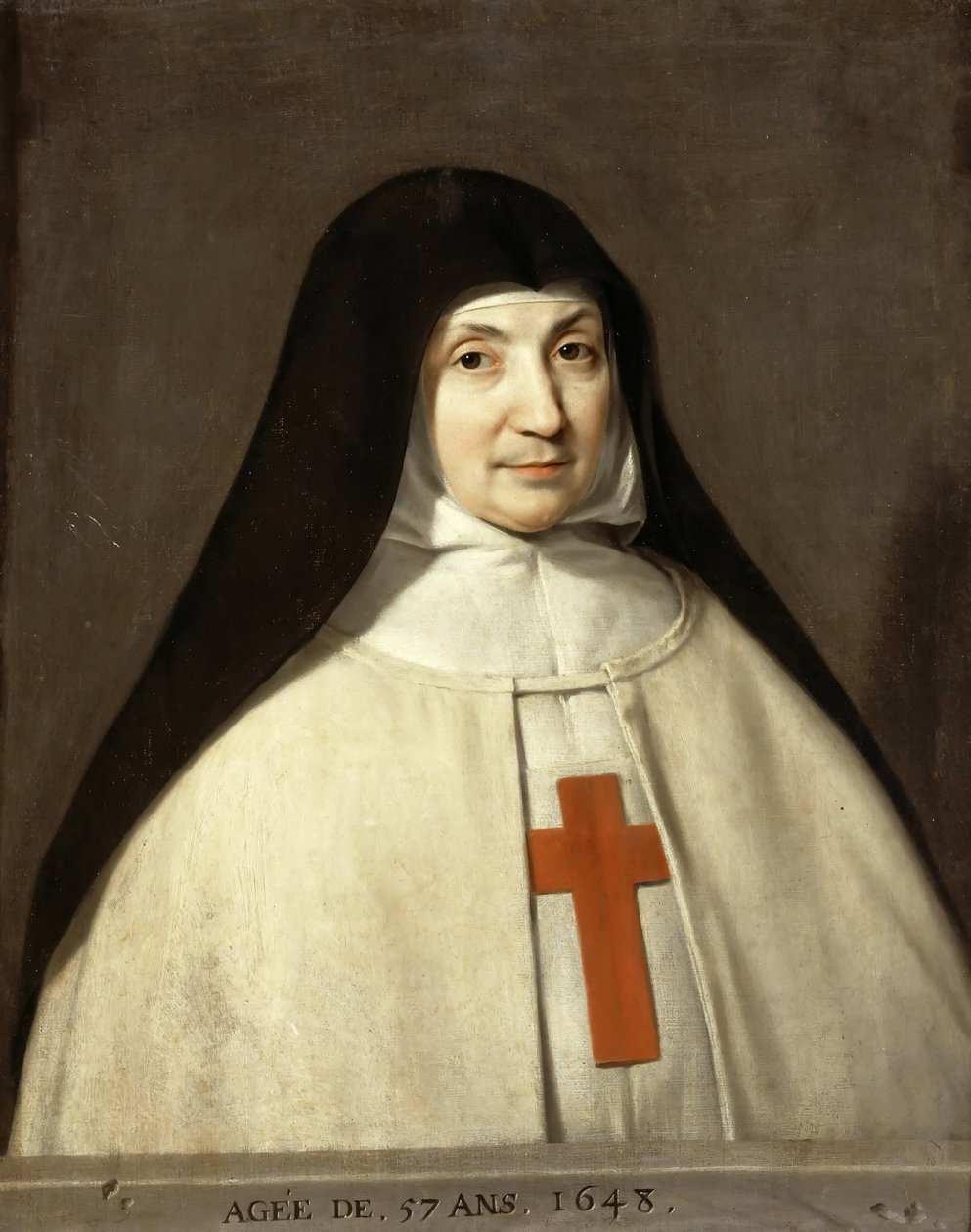 Portret Angélique Arnauld 1591-1661, opatki opactwa Port-Royal autorstwa Philippe de Champaigne