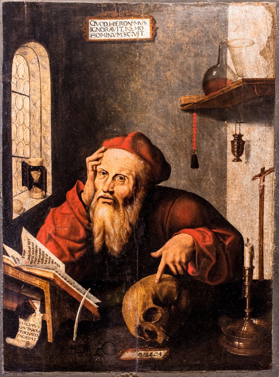 Święty Hieronim w swojej celi autorstwa Philippe Gautard