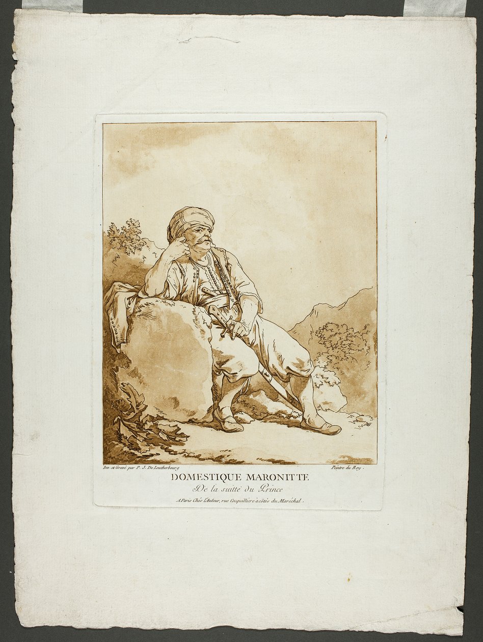 Krajowy maronita autorstwa Philippe Jacques de Loutherbourg II