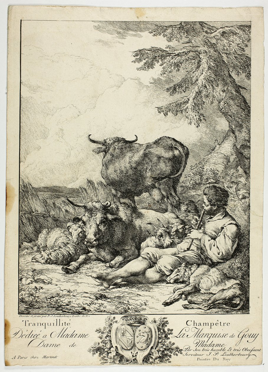 Spokojny chłop autorstwa Philippe Jacques de Loutherbourg II