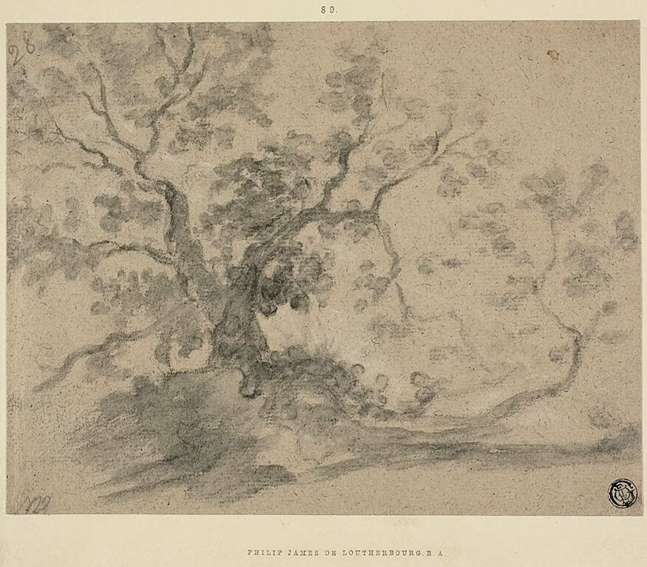 Drzewa autorstwa Philippe Jacques de Loutherbourg II