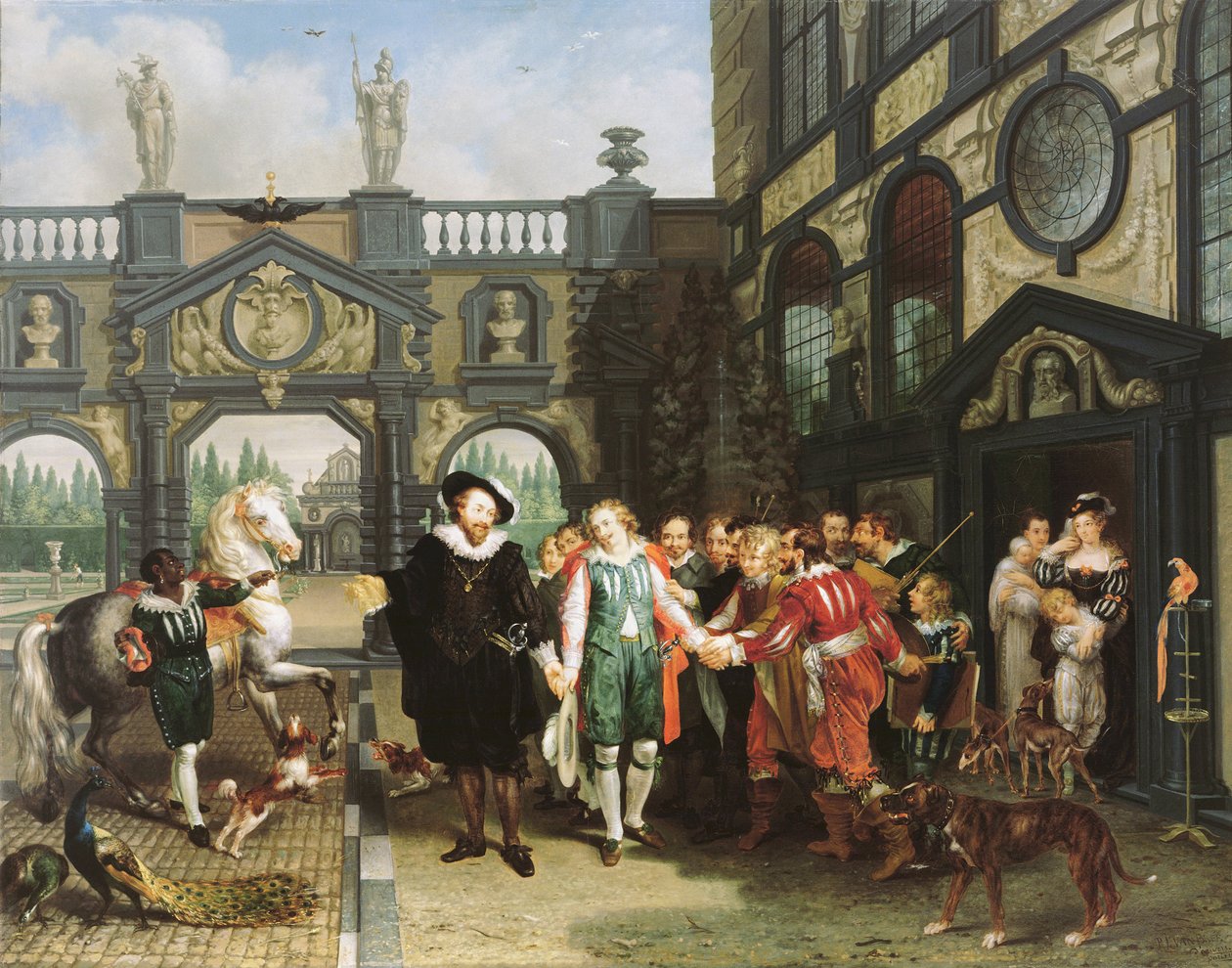 Pożegnanie Van Dycka, 1814. autorstwa Philippe Jacques van Brée