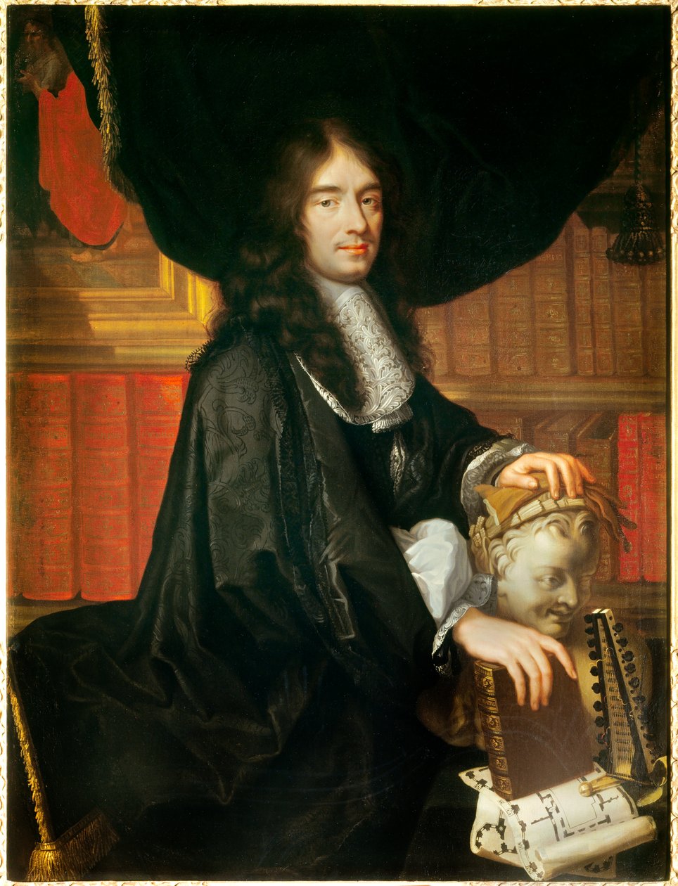 Portret Charlesa Perraulta (1628-1703) Francuski pisarz Obraz Philippe Lallemant (1636-1716) 1672 Nd. 1,3x1m. autorstwa Philippe Lallemant