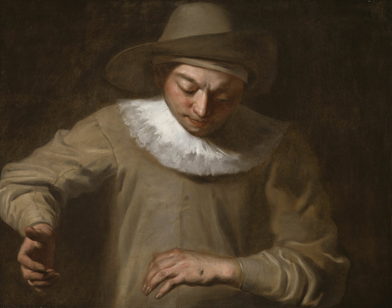 Pierrot łapie muchę autorstwa Philippe Mercier