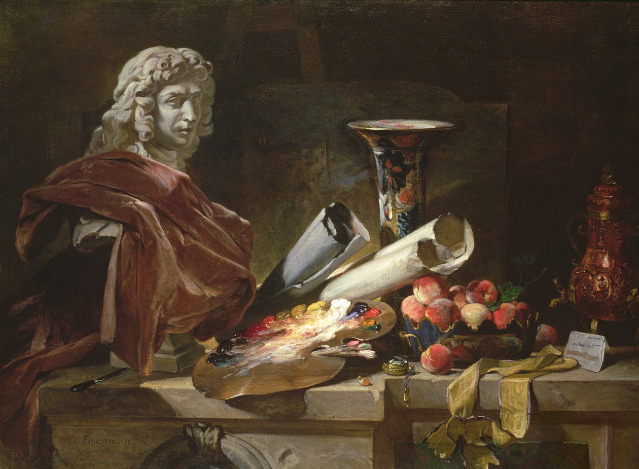 Hołd dla Chardin, 1871 autorstwa Philippe Rousseau