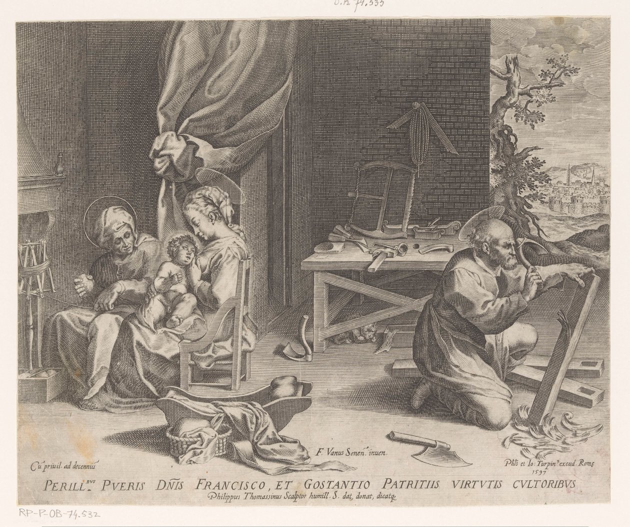 święta Rodzina autorstwa Philippe Thomassin