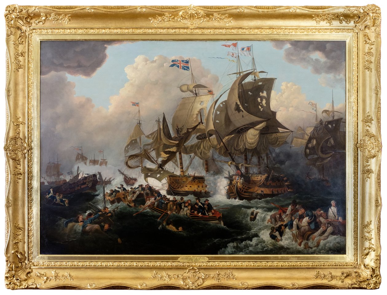 Wspaniały pierwszy czerwca autorstwa Philippe de (after) Loutherbourg
