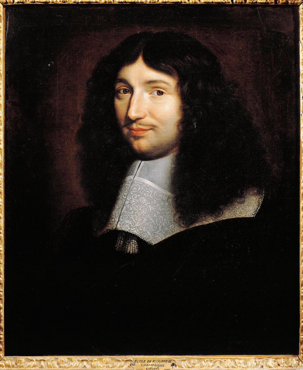 Portret Jean-Baptiste Colbert (1619-83) autorstwa Philippe de (school of) Champaigne