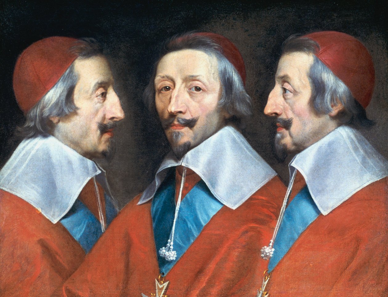 Kardynał Richelieu, francuski prałat i mąż stanu, ok. 1642 r. autorstwa Philippe de Champaigne