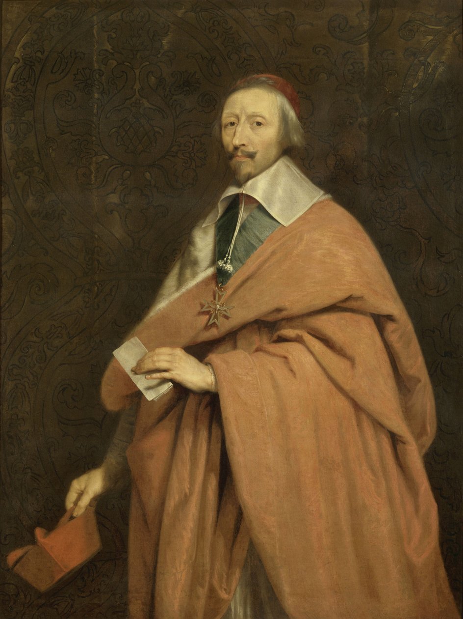 Kardynał de Richelieu, ok. 1639 autorstwa Philippe de Champaigne