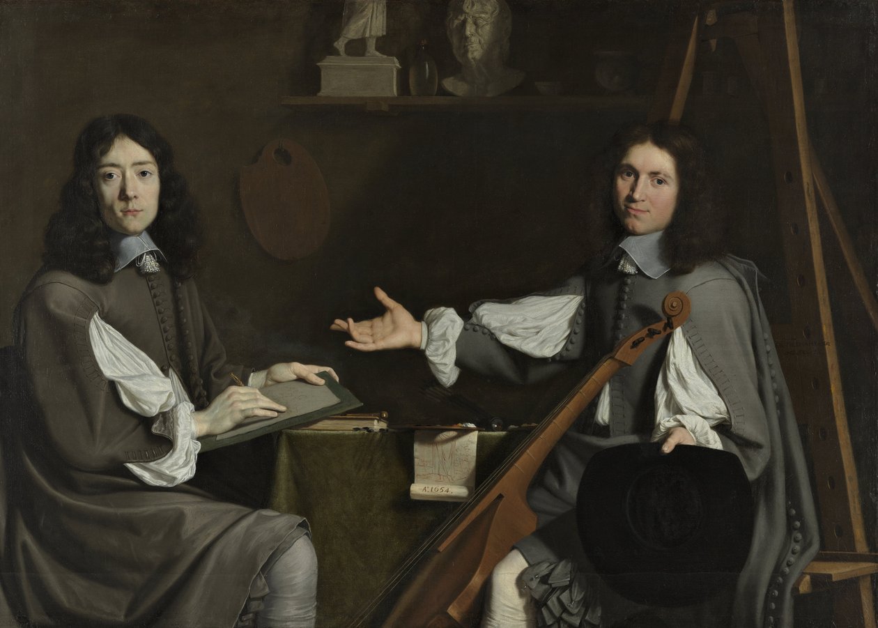 Portret podwójny obu Artystów, 1654 autorstwa Philippe de Champaigne