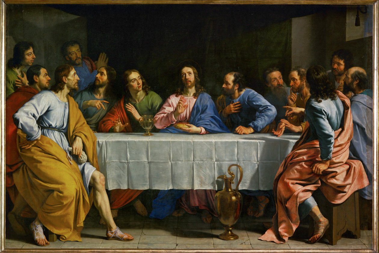 La cene - Ostatnia Wieczerza ... autorstwa Philippe de Champaigne
