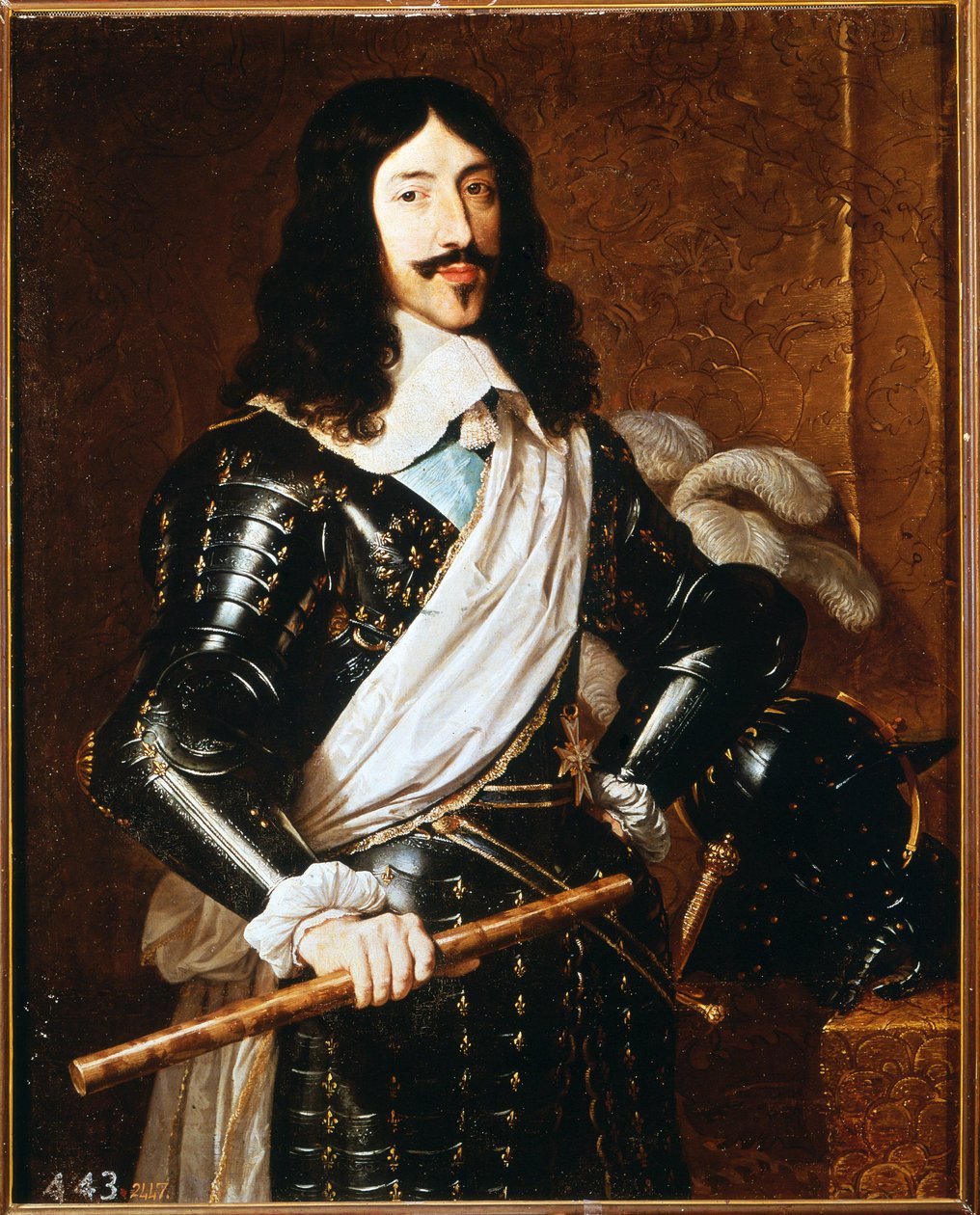 Portret Ludwika XIII (1601 - 1643) autorstwa Philippe de Champaigne, Muzeum Prado, Madryt. autorstwa Philippe de Champaigne