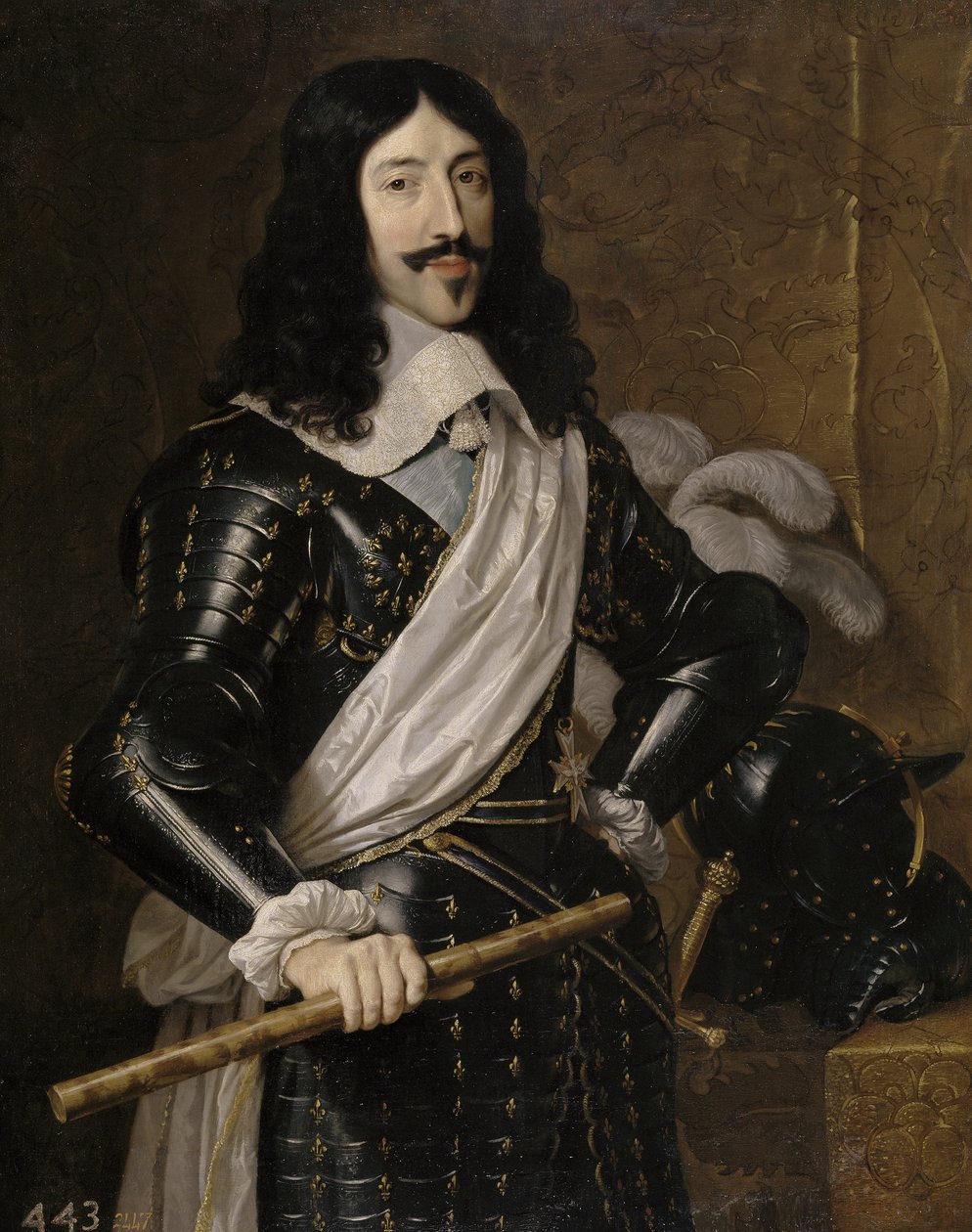 Portret Ludwika XIII Francji 1601-1643, 1655 autorstwa Philippe de Champaigne