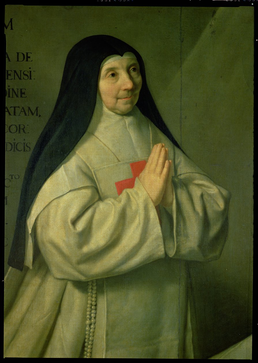 Portret Matki Katarzyny-Agnes Arnauld 1593-1671 1662 szczegół z 89736 autorstwa Philippe de Champaigne
