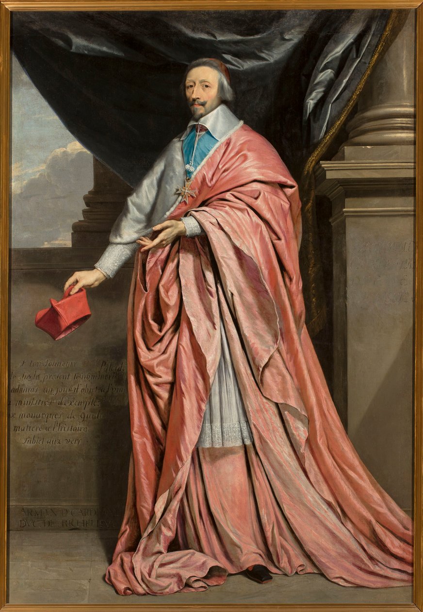 Portret kardynała Richelieu autorstwa Philippe de Champaigne