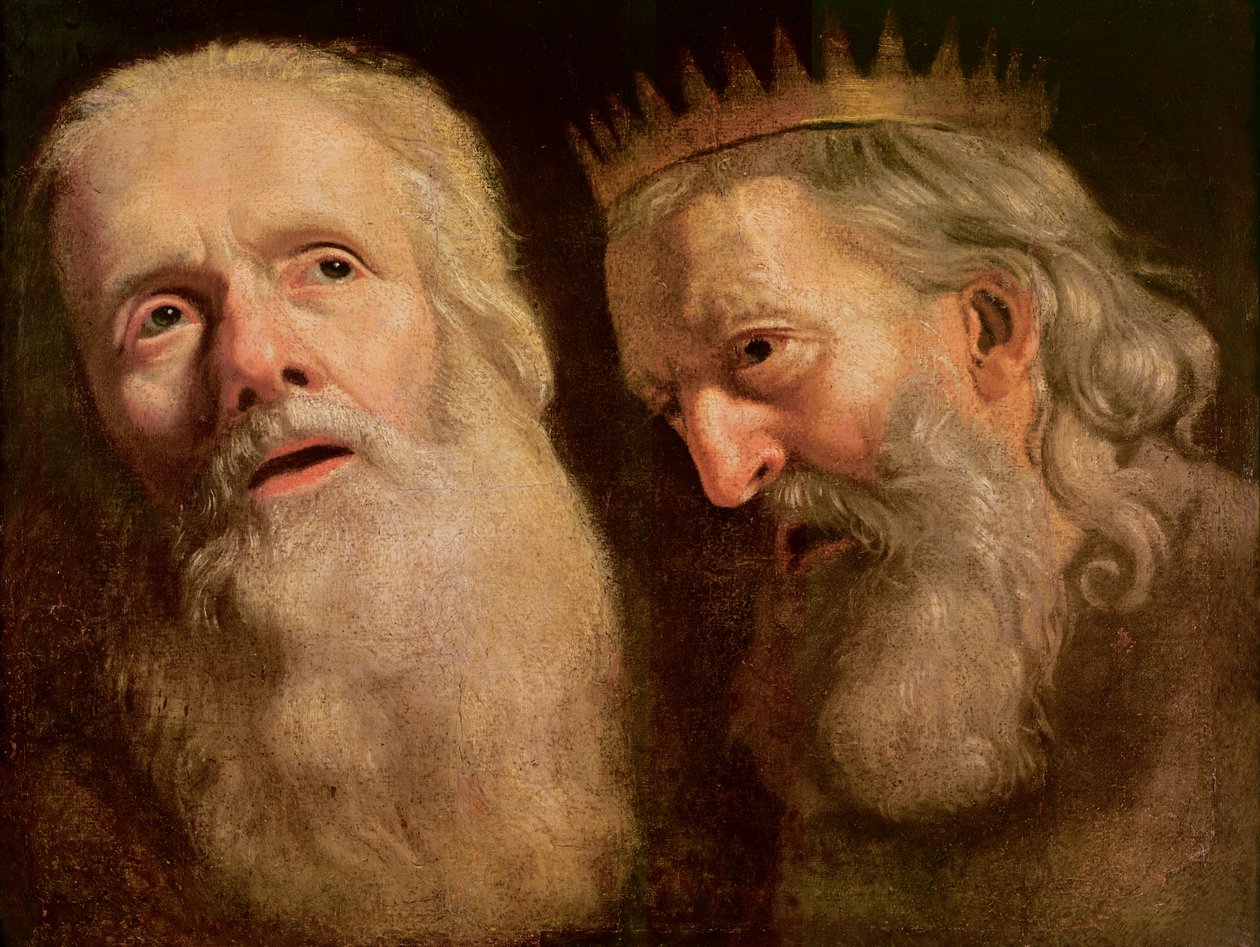 Studium Głowów Dwóch Starców, autorstwa Philippe de Champaigne