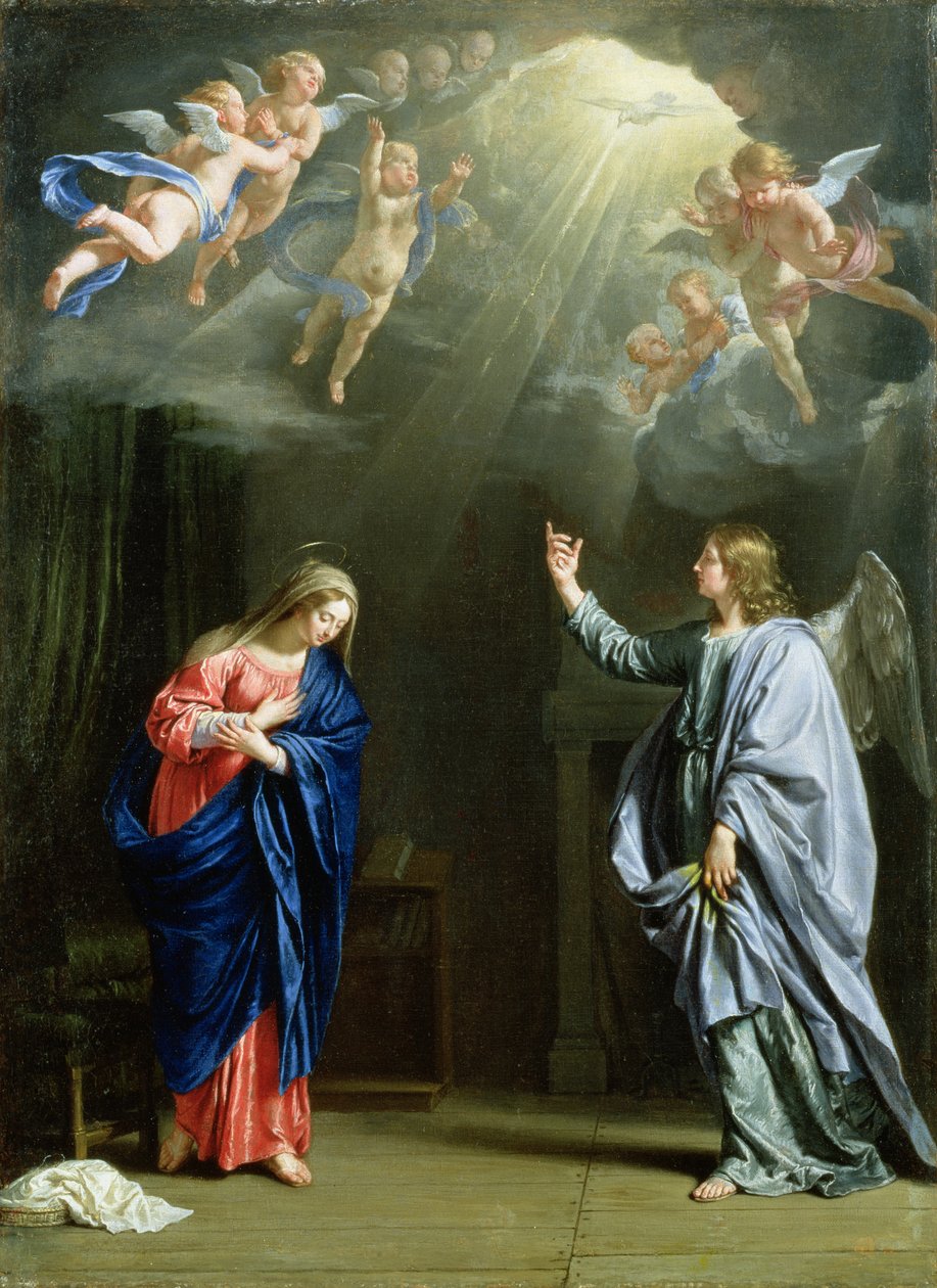 Zwiastowanie autorstwa Philippe de Champaigne
