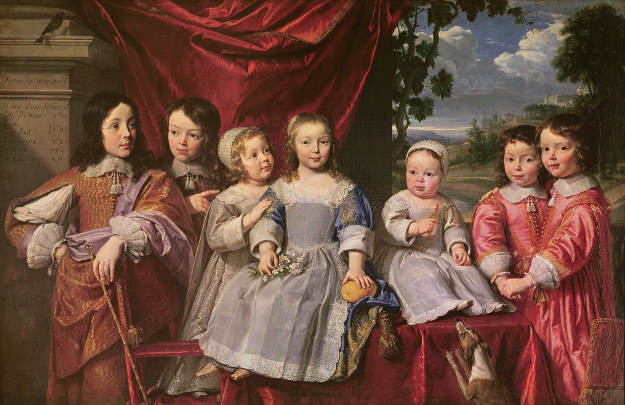 Dzieci Haberta de Montmort, 1649 autorstwa Philippe de Champaigne