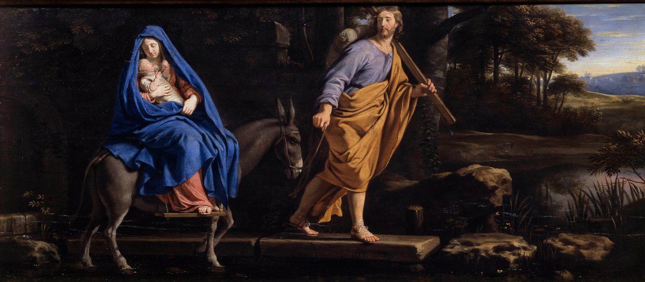 Lot w Egipcie Obraz Filipa z Champaigne (1602-1674) 1656 Senlis, Muzeum Sztuki i Archeologii autorstwa Philippe de Champaigne