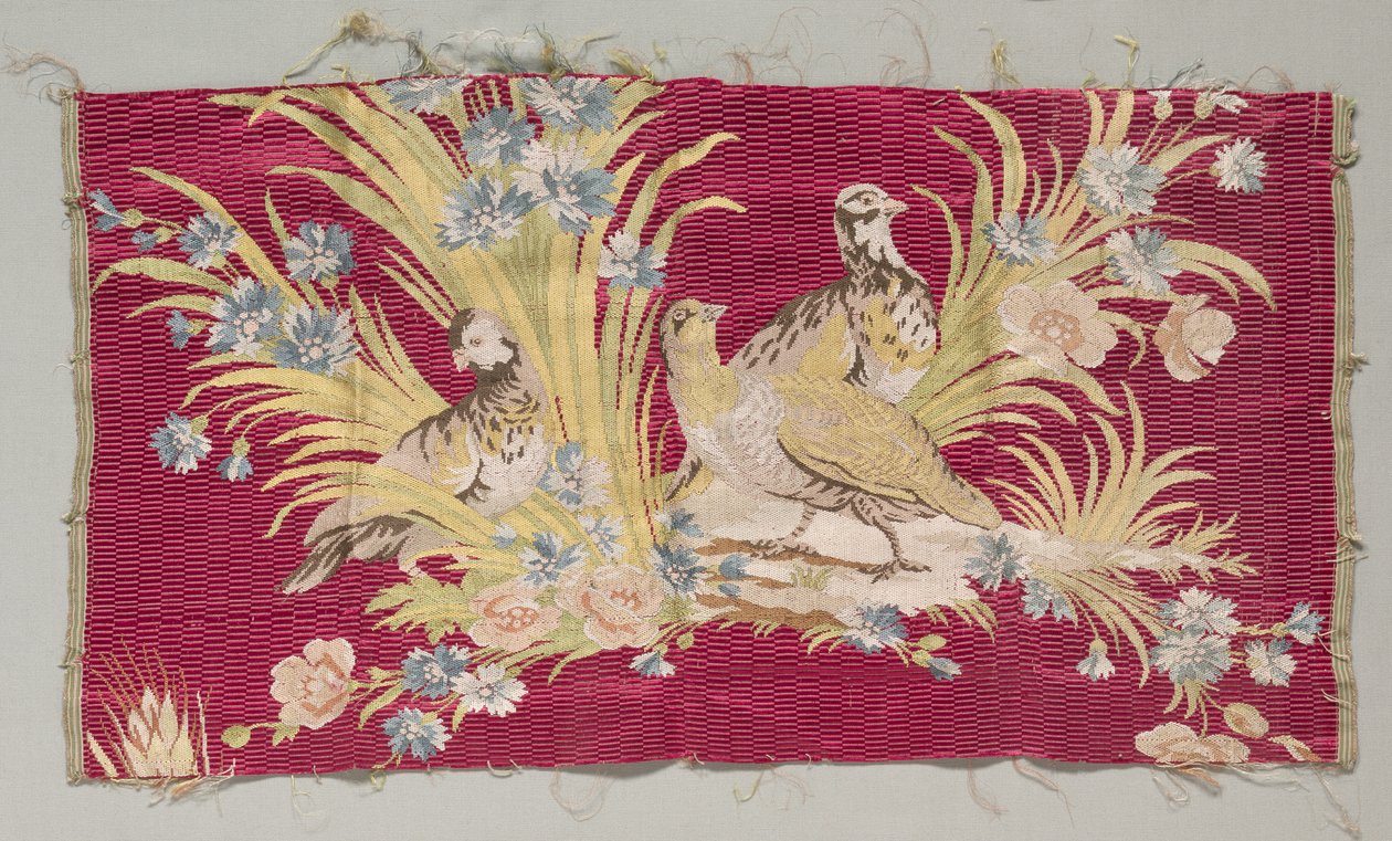 Fragment jedwabiu, przed 1779 r. autorstwa Philippe de Lasalle