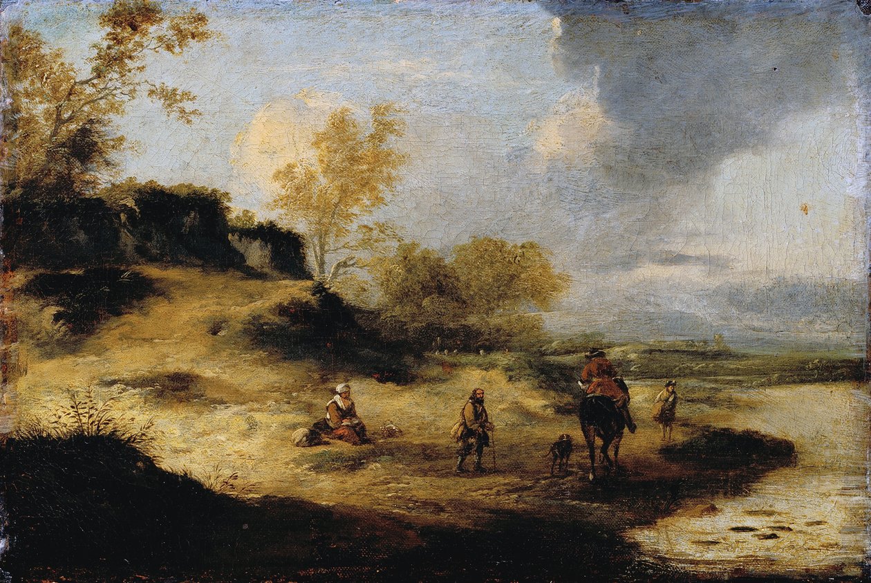 Sandhills z figurami autorstwa Philips Wouwerman