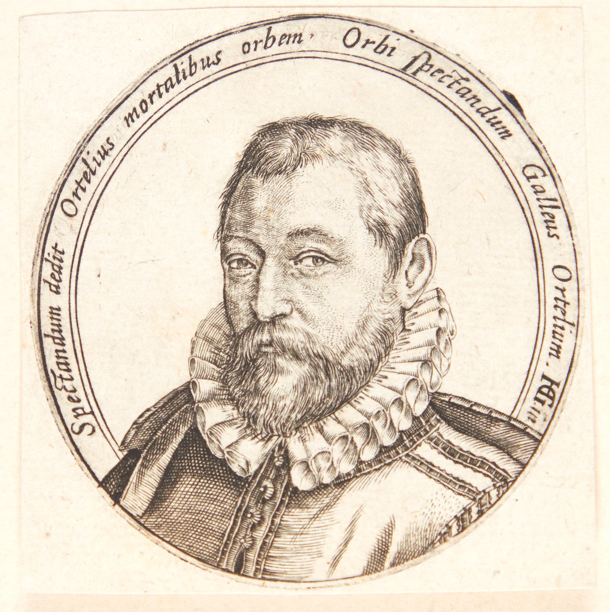 Abraham Ortelius autorstwa Philips Galle