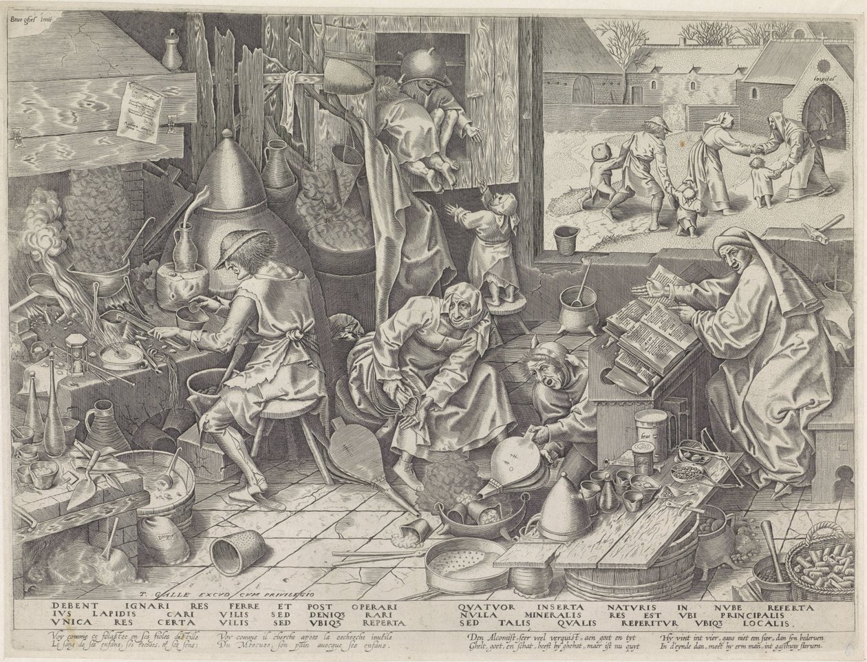 Alchemik autorstwa Philips Galle