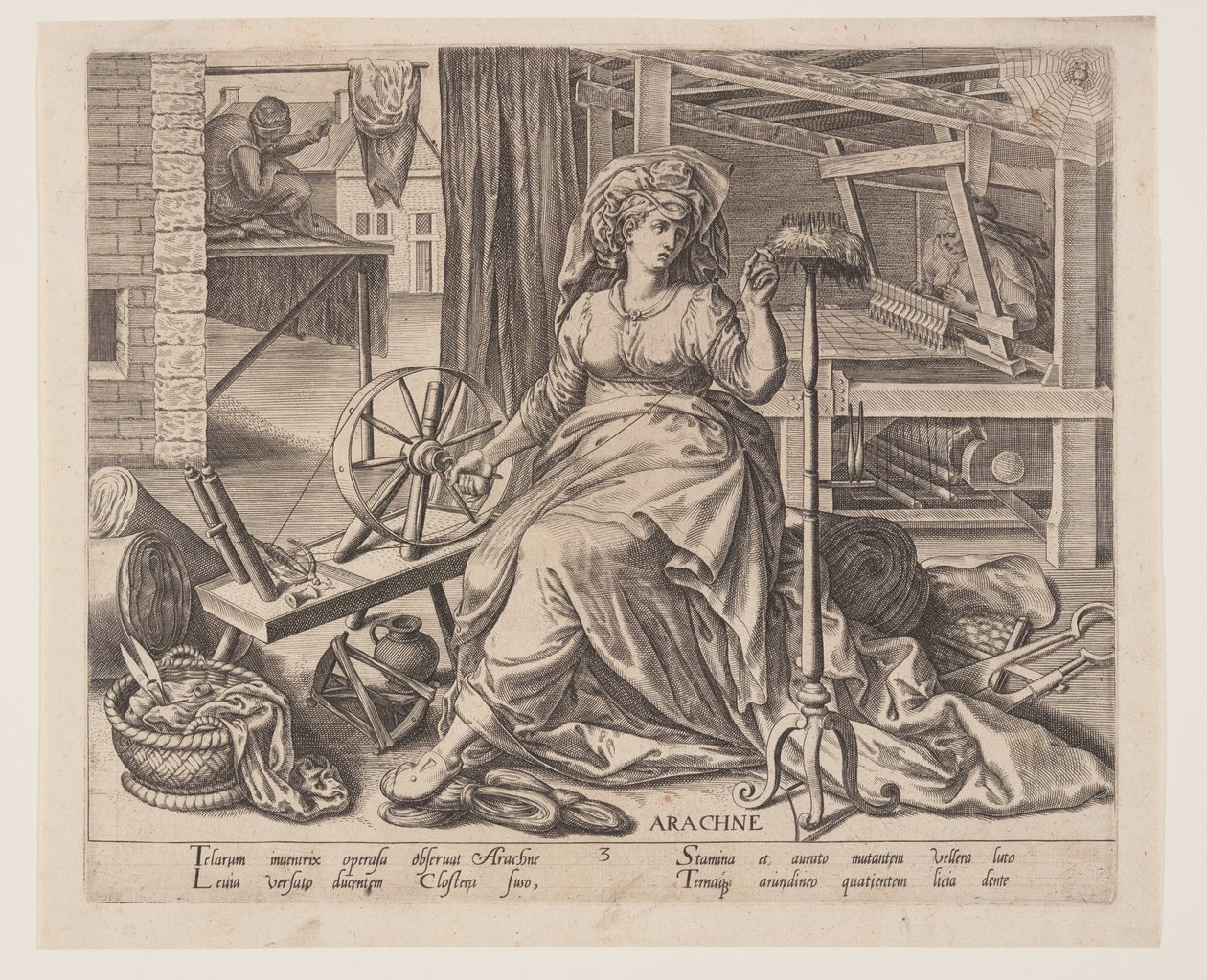 Arachne, z The Occupations autorstwa Philips Galle