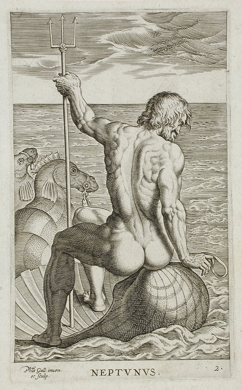 Neptun autorstwa Philips Galle