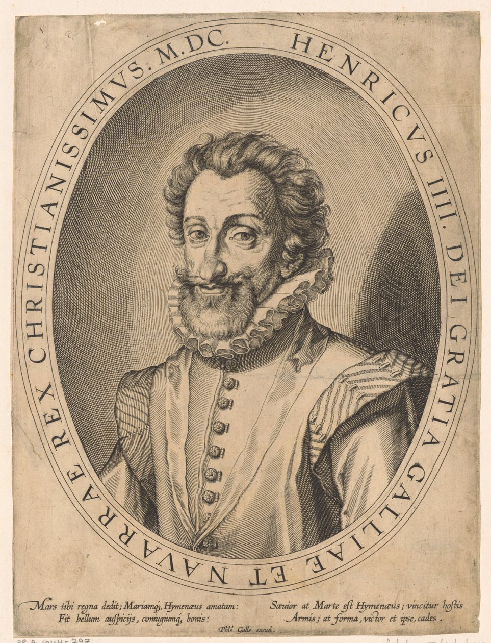Portret Henryka IV, króla Francji autorstwa Philips Galle