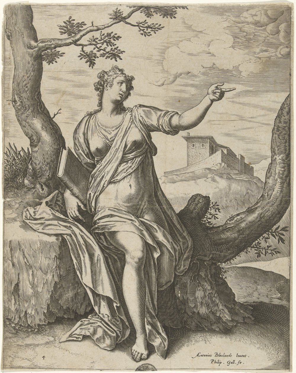Sibille van Cumae Sybilla (tytuł serii) autorstwa Philips Galle