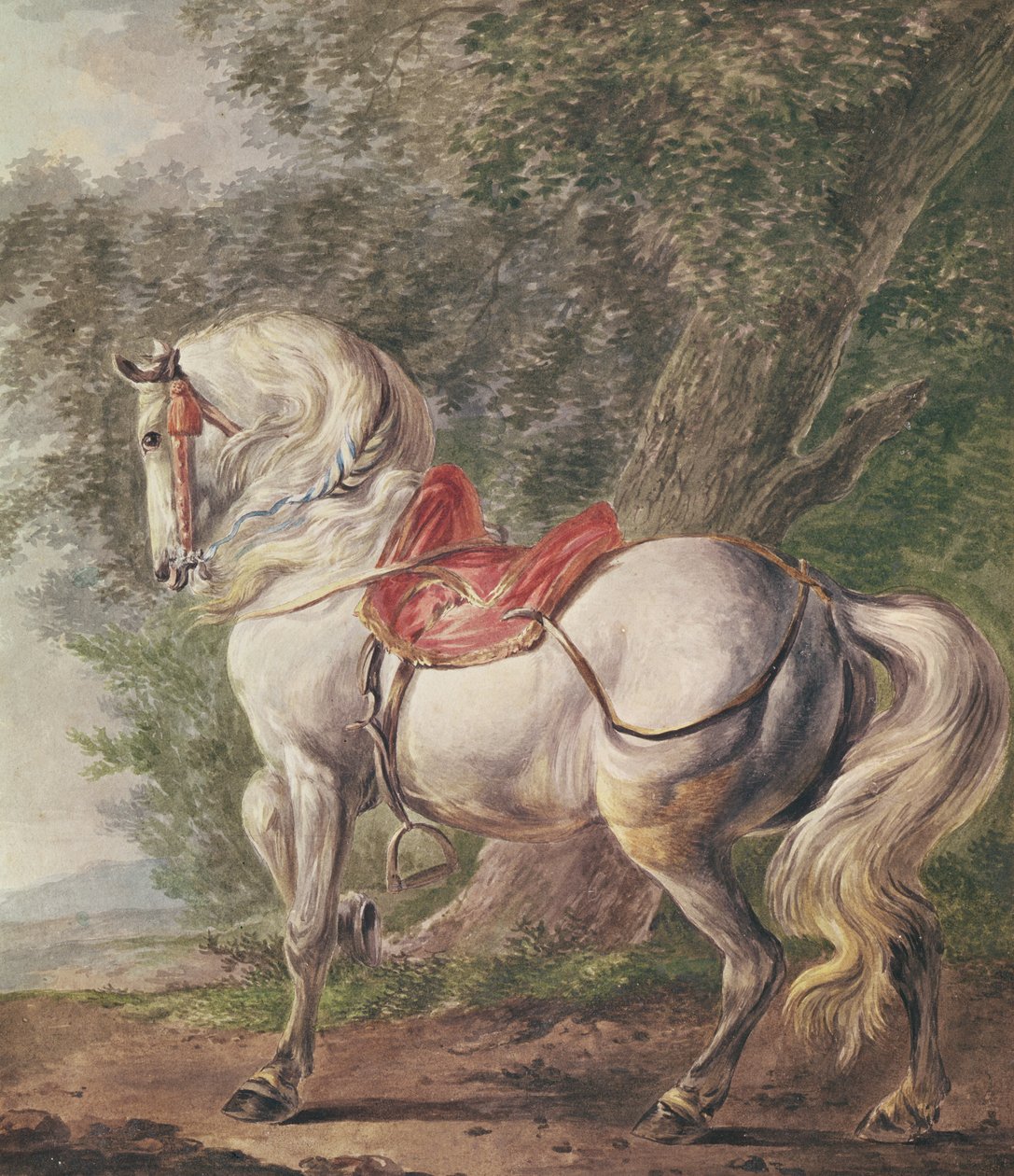 Biały koń autorstwa Philips Wouwerman