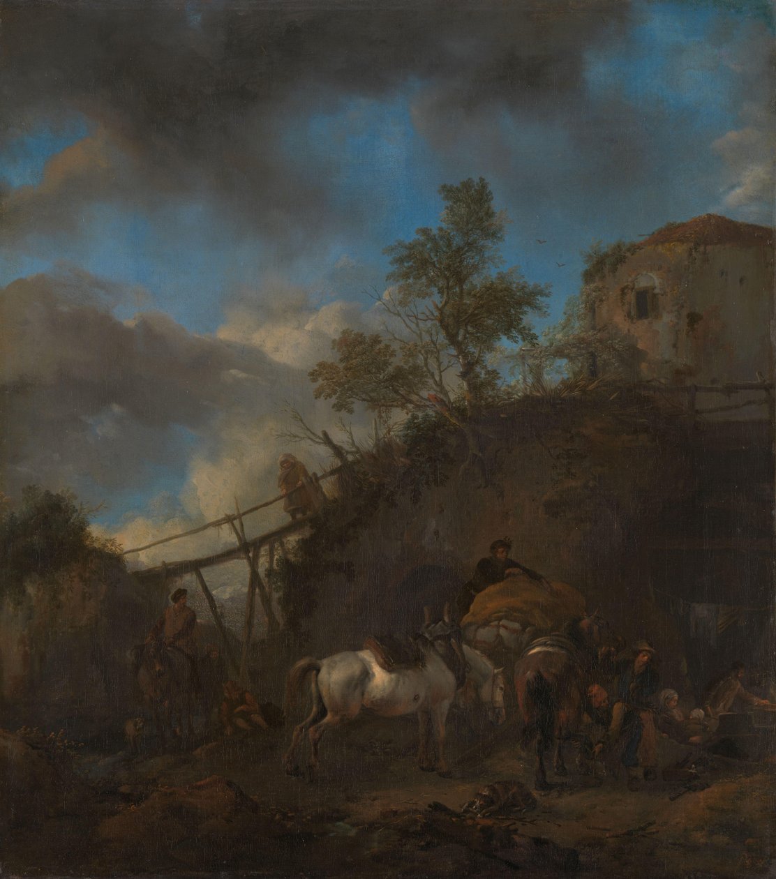 Kowal podkuwa konia autorstwa Philips Wouwerman
