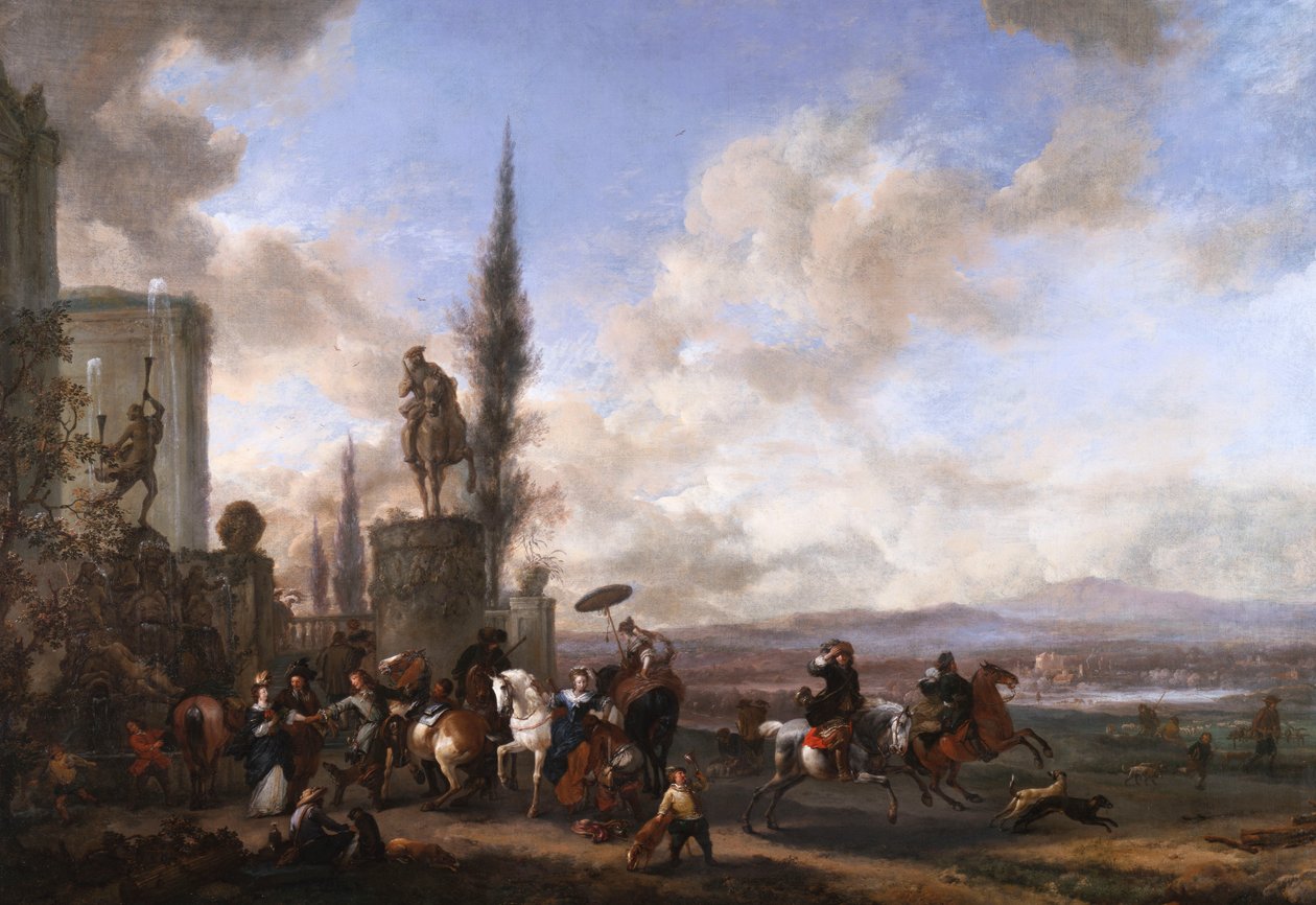 Wyjazd na polowanie autorstwa Philips Wouwerman