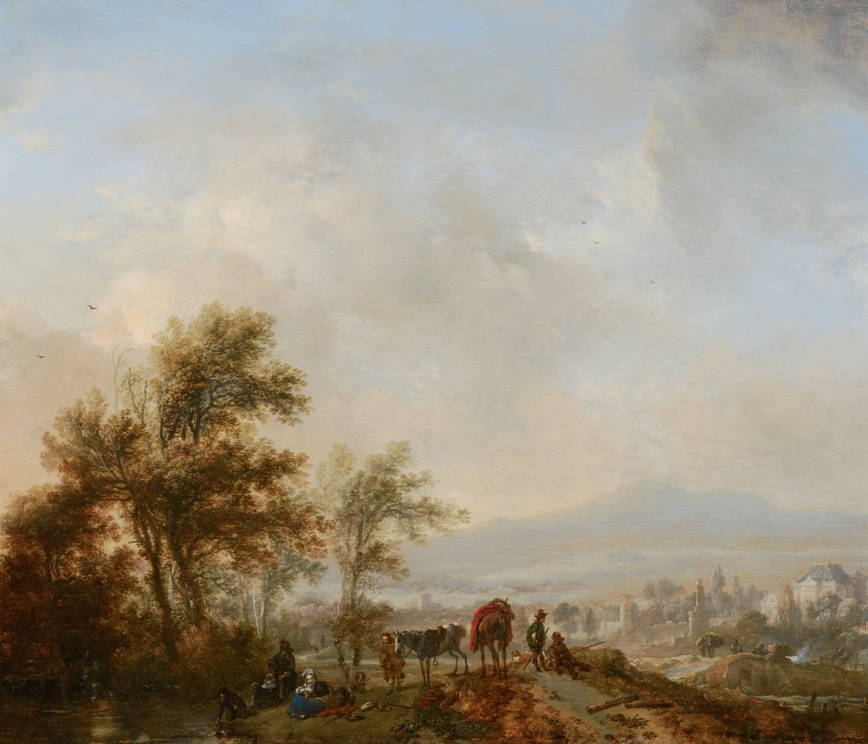 Odpoczynek podczas polowania autorstwa Philips Wouwerman