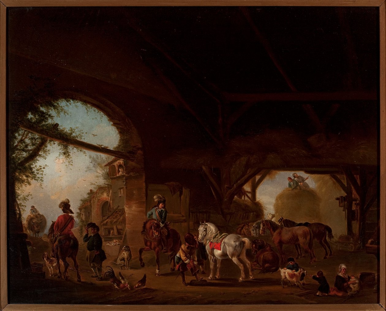 Scena rodzajowa na folwarku autorstwa Philips Wouwerman