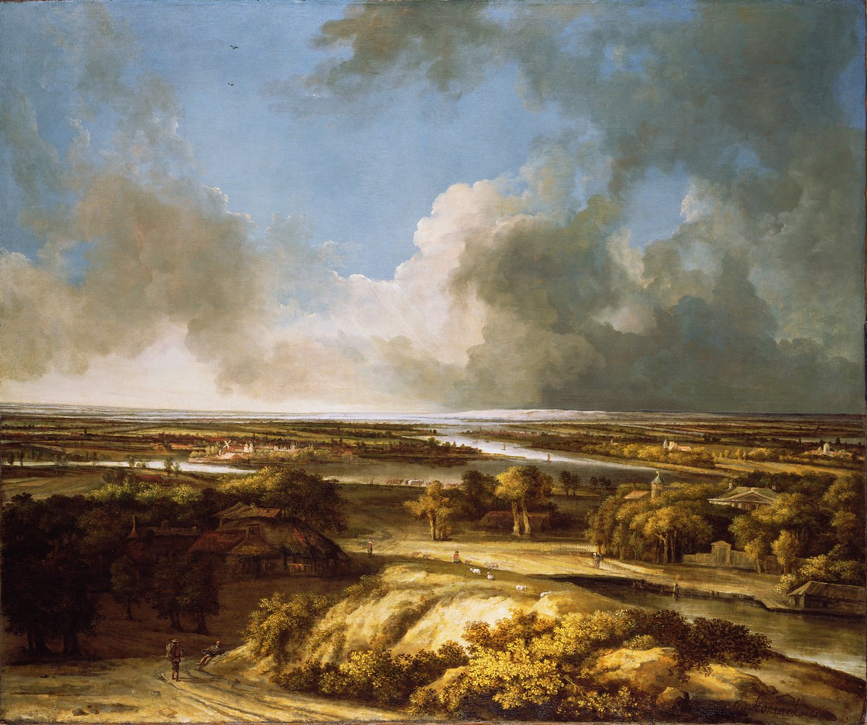 Panoramiczny pejzaż, 1665 autorstwa Phillips de Koninck