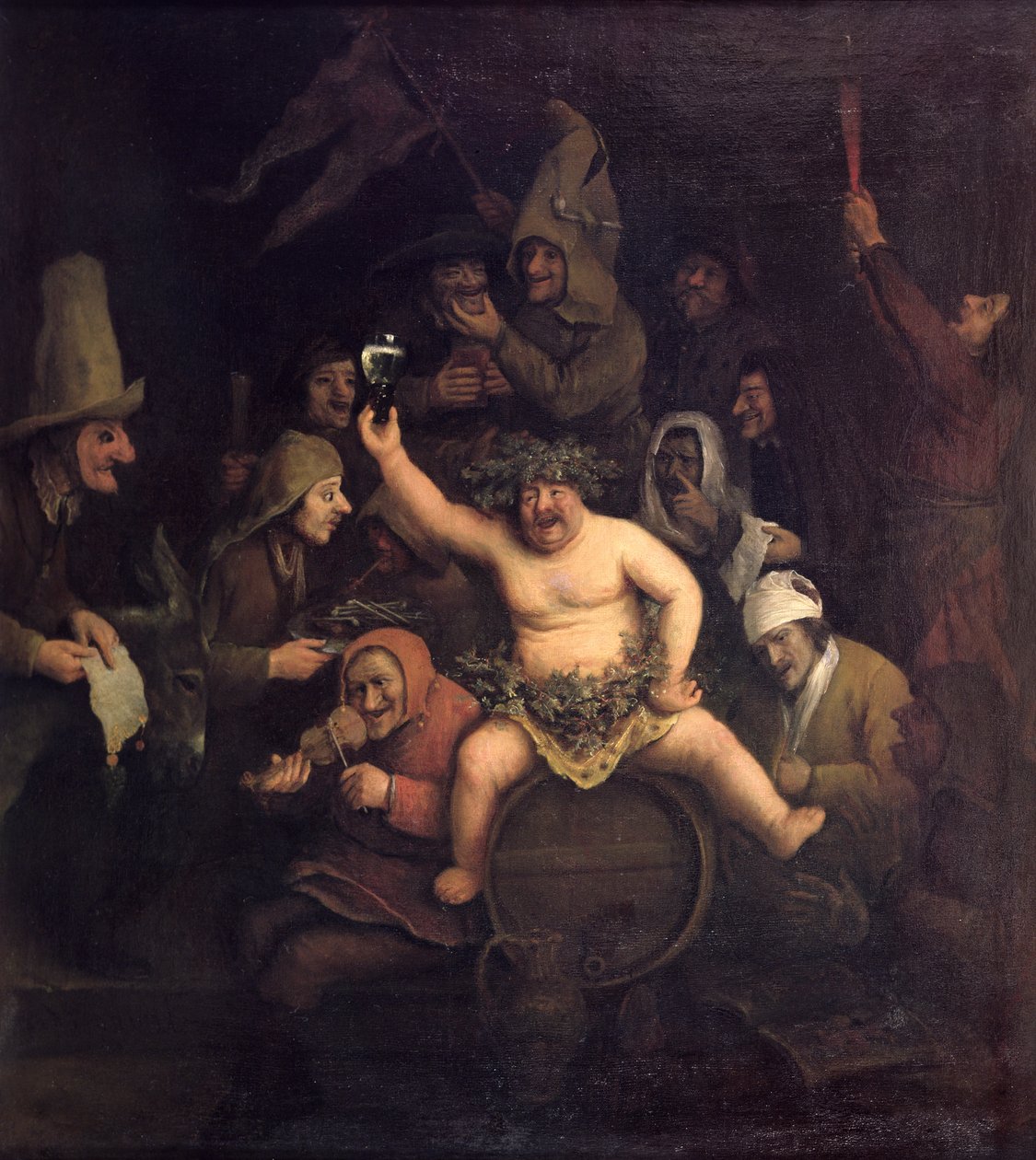 Święto Bachusa, 1654 autorstwa Phillips de Koninck