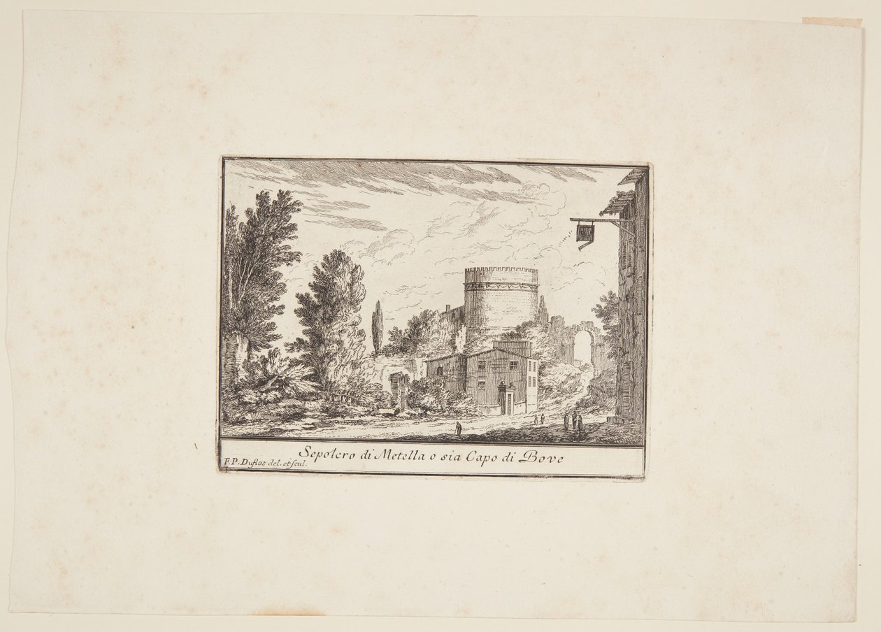 Grobowiec Metelli lub oba Capo di Bove autorstwa Philothée Francois Duflos
