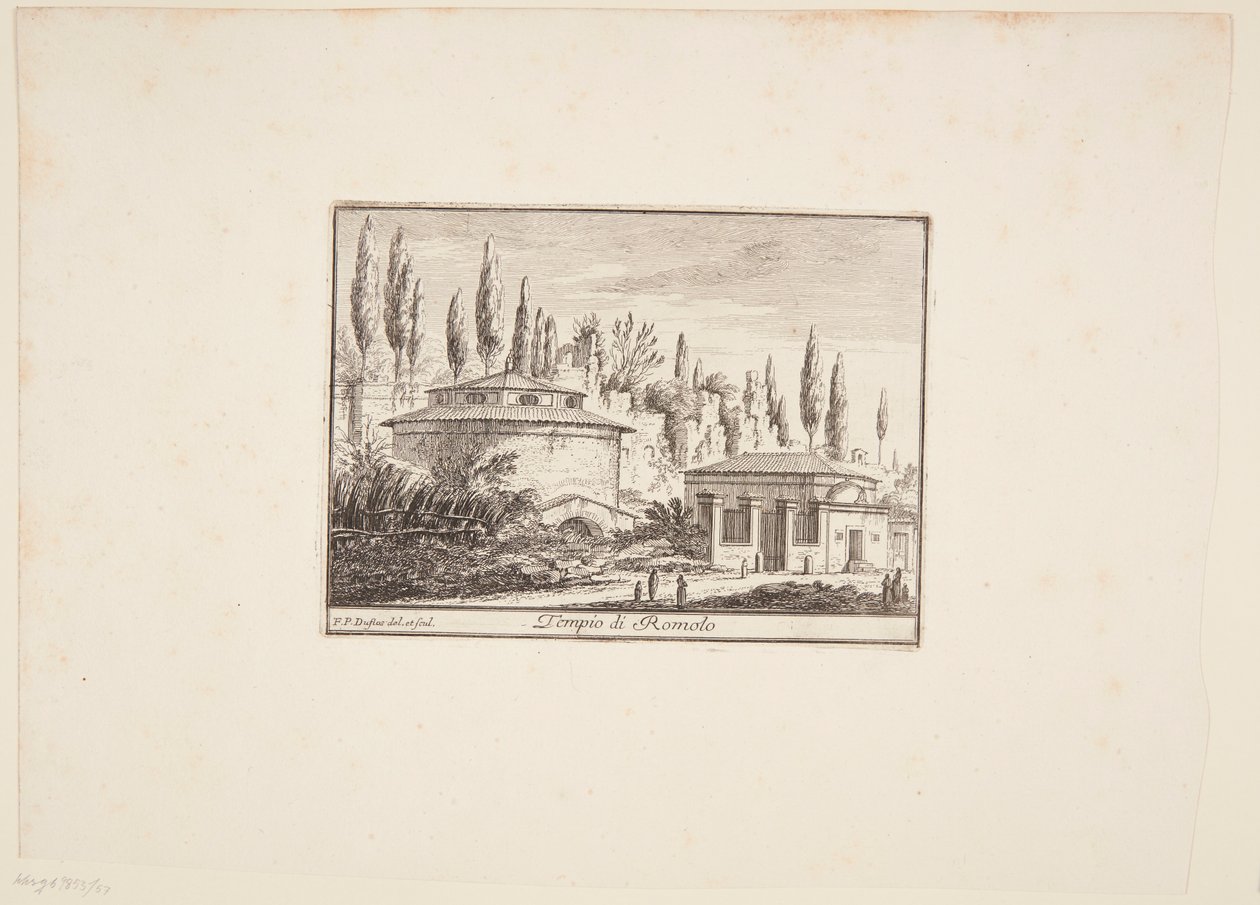 Duński:  Romulustemplet autorstwa Philothée Francois Duflos