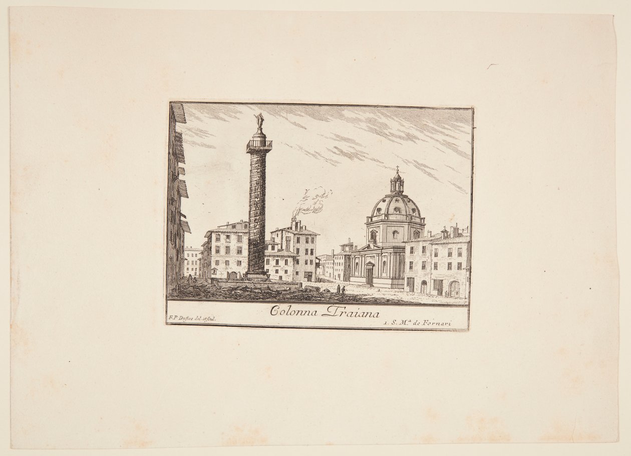 Duński: Kolumna Trajana. 1. Kościół S. Maria de Fornari autorstwa Philothée Francois Duflos