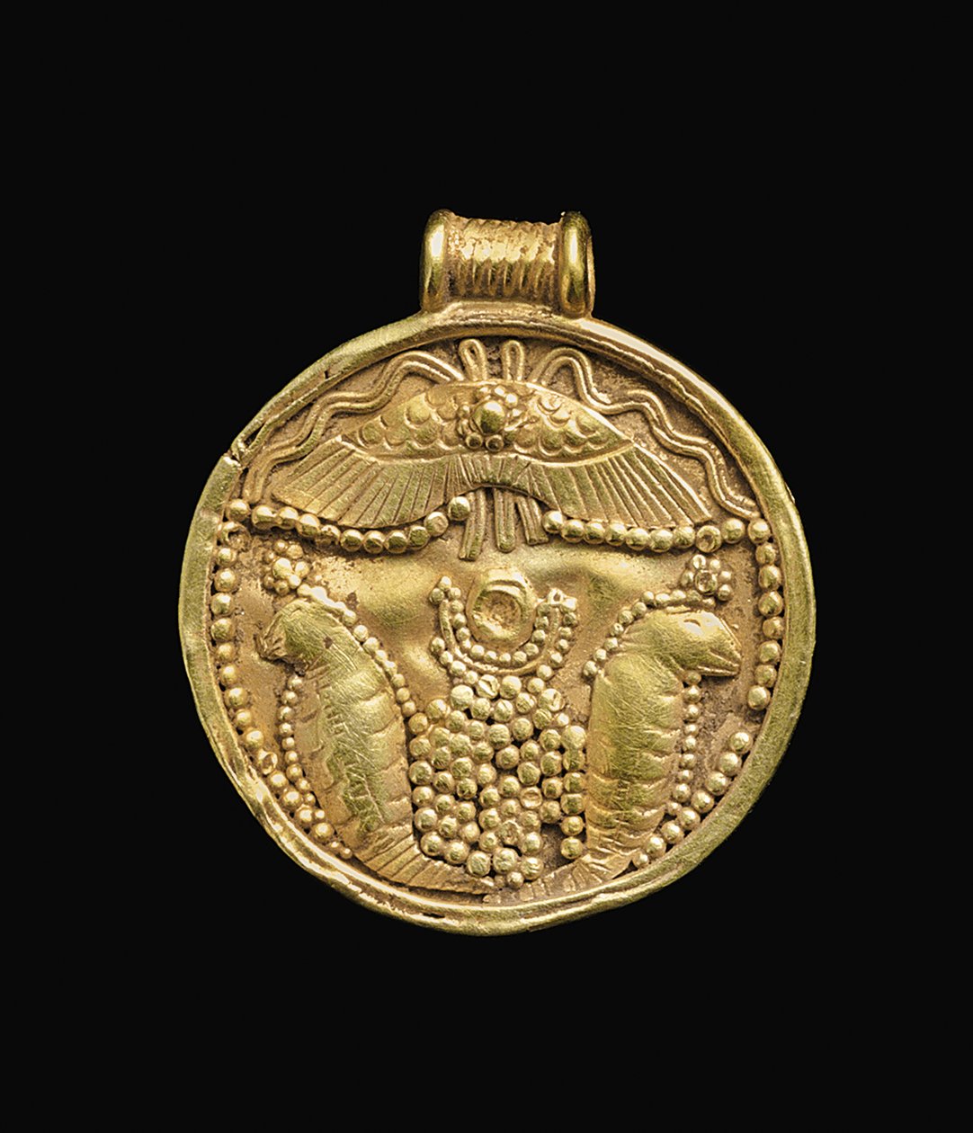 Wisiorek kartagiński, ok. VII - VI wiek p.n.e. (złoty) autorstwa Phoenician Phoenician