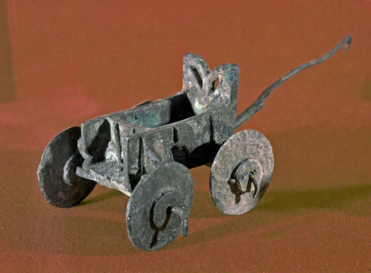 Cywilizacja Fenicjan: brązowy zbiornik wotywny. 2530 pne. Paryż, Musée du Louvre autorstwa Phoenician Phoenician