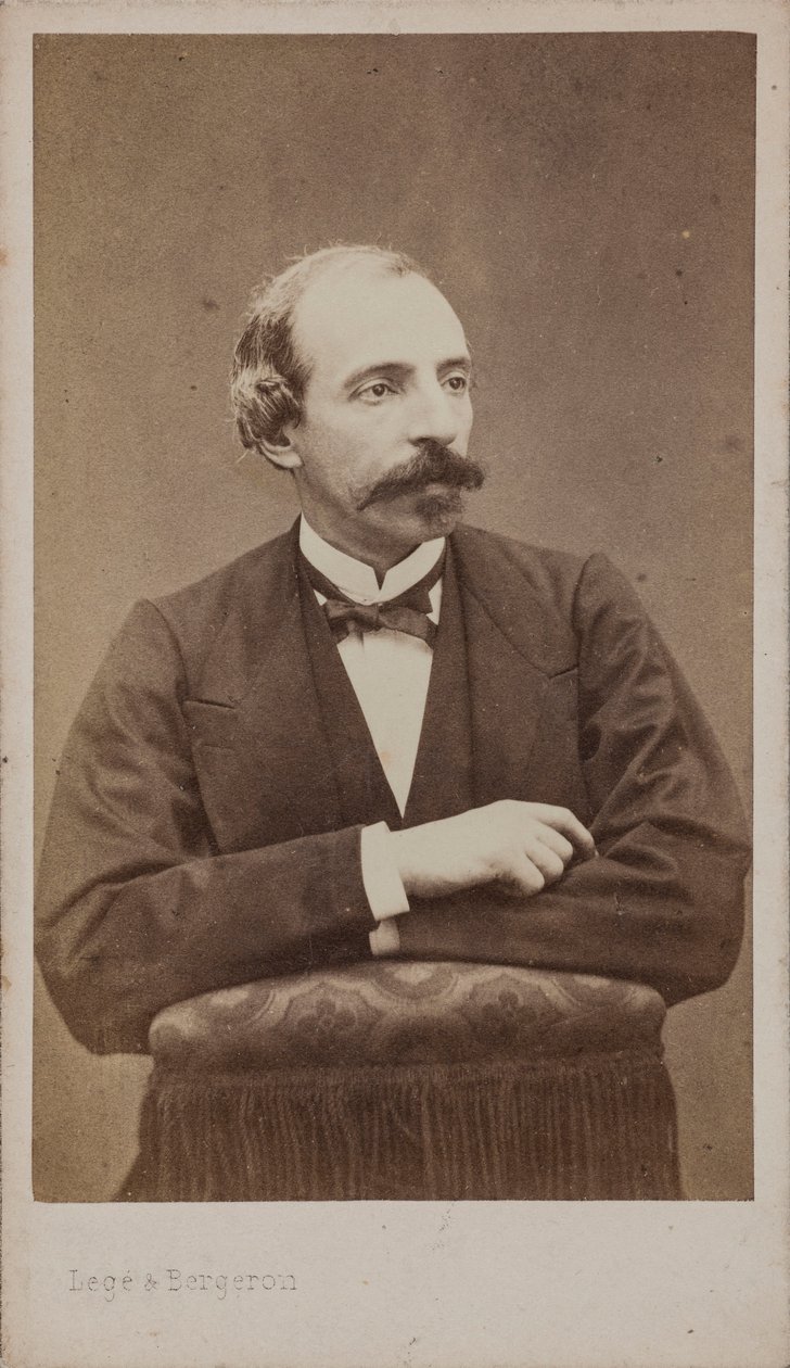Portret kompozytora Emile Jonas 1827-1905. autorstwa Photo studio Legé and Bergeron.